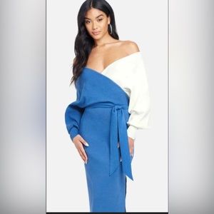 Bebe Block Sweater Dress